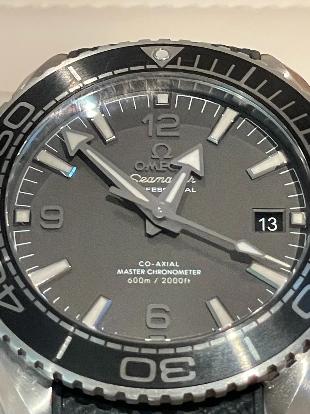 Omega Seamaster Professional Black and Silver Dive Watch